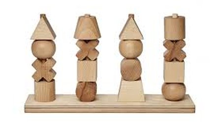 11267 - Natural Wooden Stacker