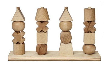 11267 - Natural Wooden Stacker